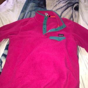 Pink Patagonia sweatshirt